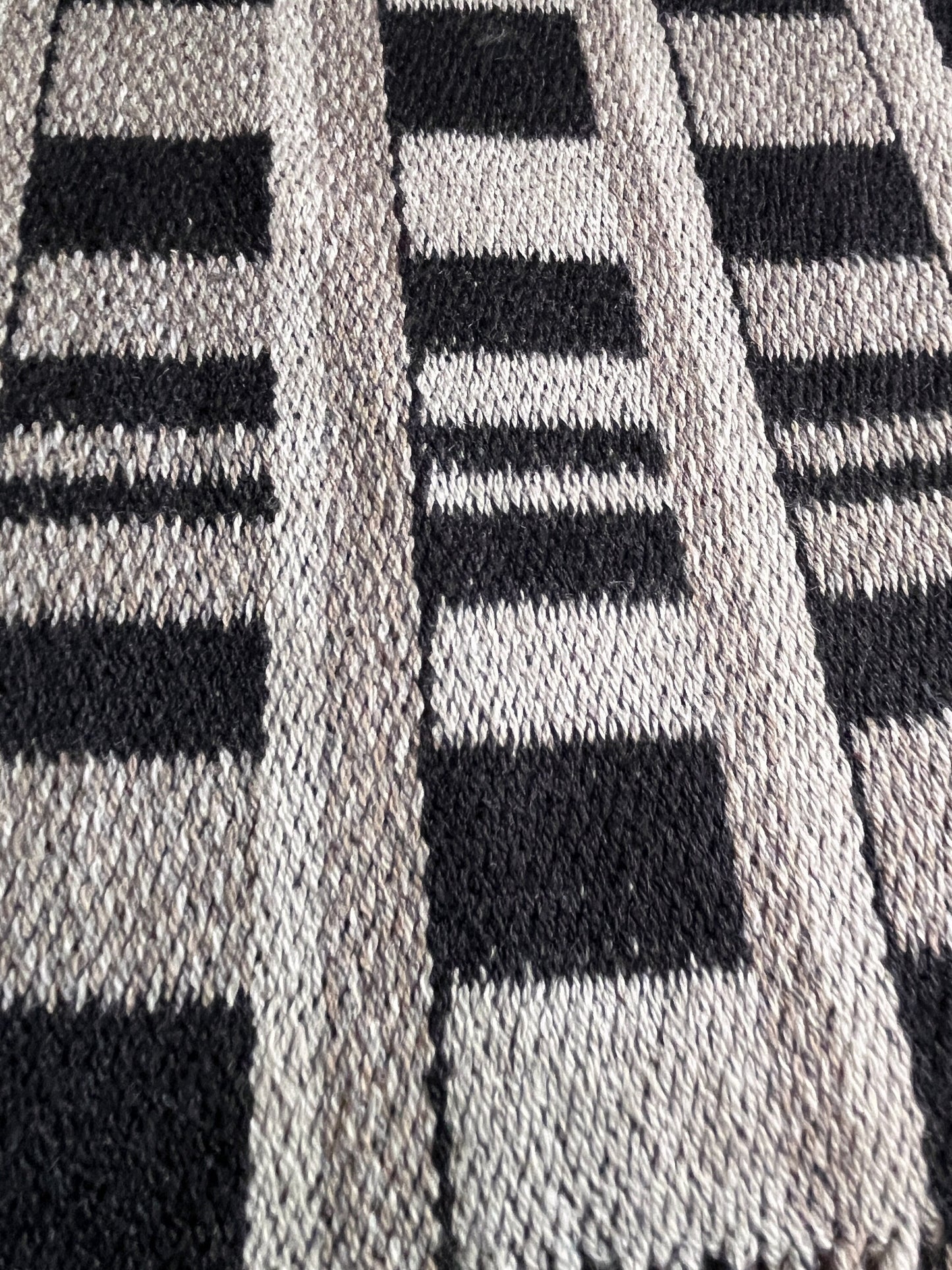 12" Silk and Merino Handwoven Scarf