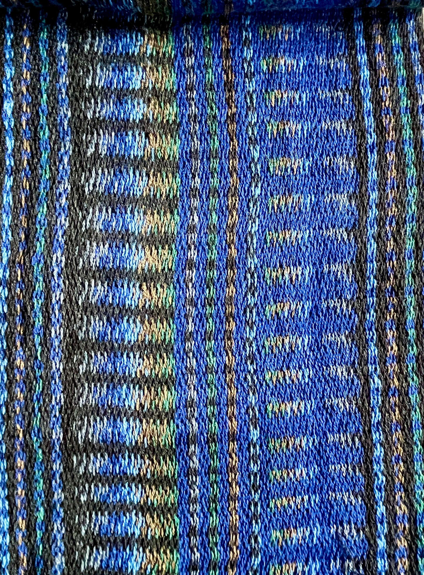 12" Silk and Merino Handwoven Scarf