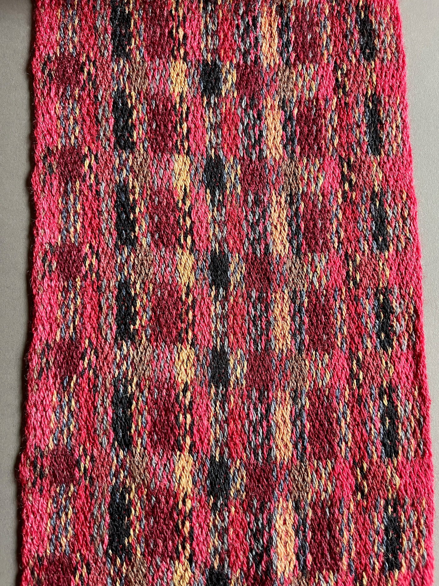 8" Silk and Merino Handwoven Scarf