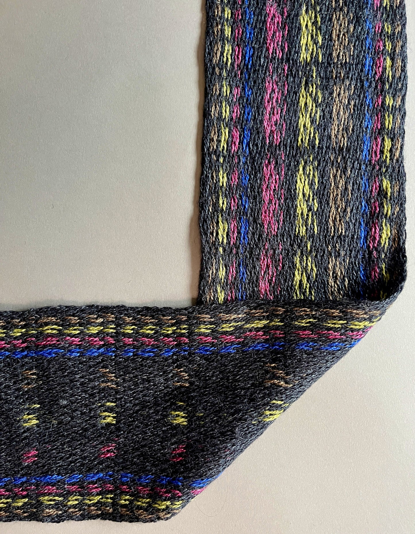 4" Silk and Merino Handwoven Scarf